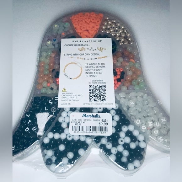 NEW! Jewelry Made By Me DIY Bead Kit - Glow in the Dark - Halloween. - Picture 2 of 2